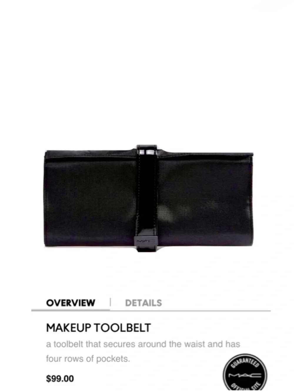 MAC Pro Cosmetics Brush Belt